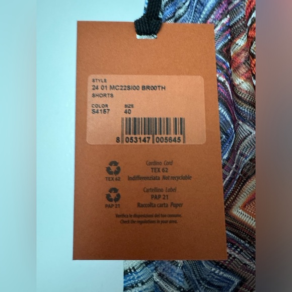 Missoni Semi Sheer Zig Zag Shorts NWT 40 - Picture 3 of 9